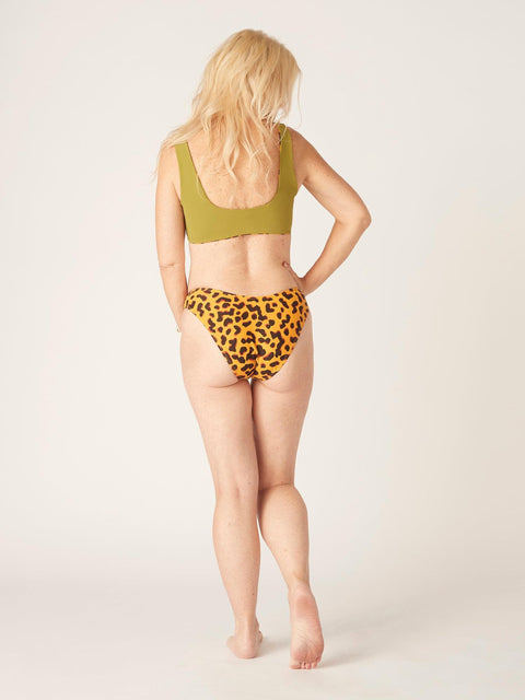 Modibodi Recycled Swimwear Brazilian Brief Animal|ModelName: Jane 10/S