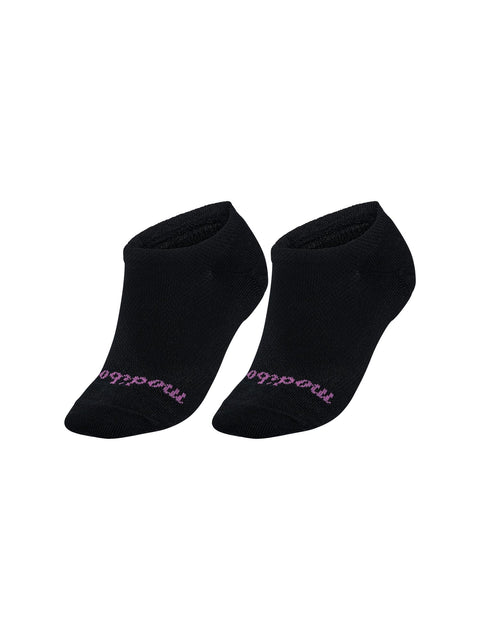 Modibodi Sweat-proof Sock Black/Purple|ModelName: Socks