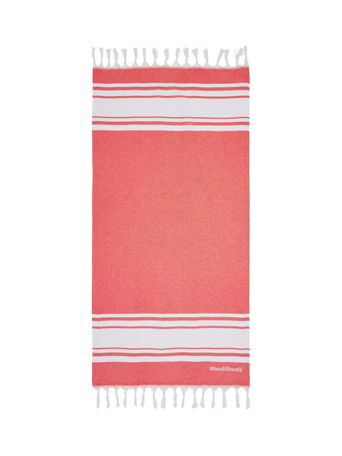 Organic Cotton Beach Towel Poppy Red|Model Name: Beach Towel 