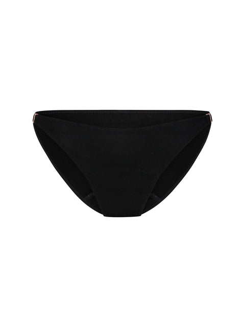 Modibodi Luxe Clasp Bikini Black Moderate-Heavy|ModelName: Cherie 06/2XS