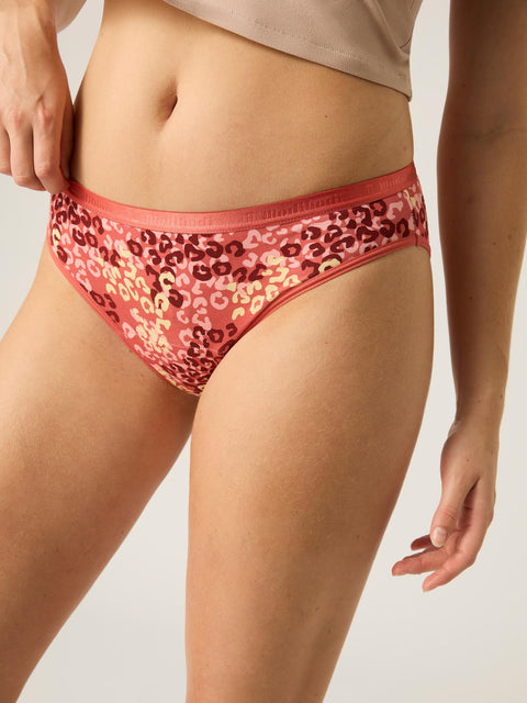 Womens Classic Bikini Brief Light - Moderate Abstract Pink |ModelName: Elise 10/S
