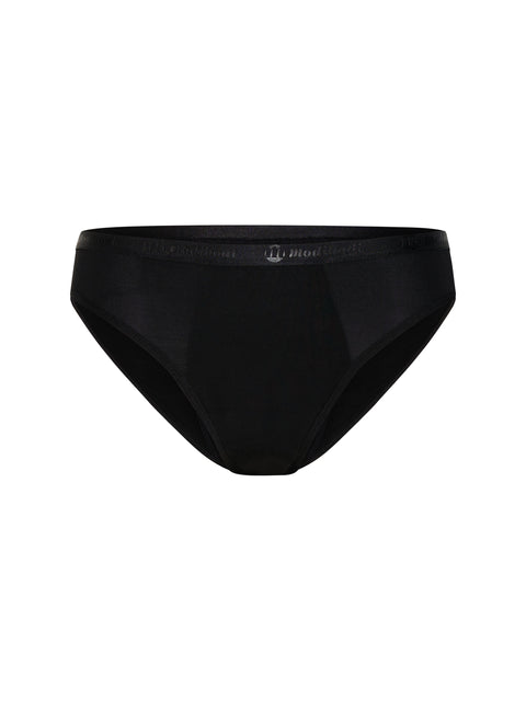 Modibodi Classic Bikini Black Maxi-24hrs | ModelName: Clariza 12/M