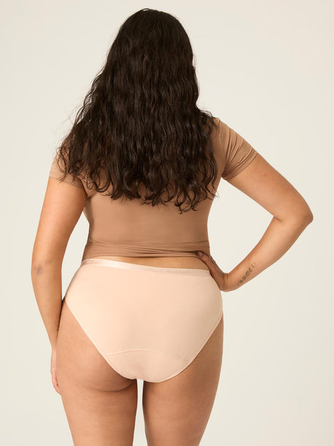 Classic Bikini Moderate-Heavy Beige |ModelName: Mays 16/XL