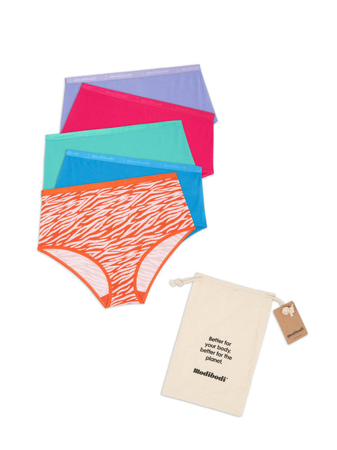 Classic Full Brief Everyday Bundle Pack Moisture Wicking Party Animal Multi |ModelName: Peace 8/XS