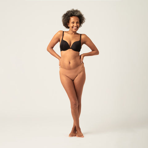 Modibodi Recycled Seamfree Bikini Cinnamon Moderate-Heavy |ModelName:Babsy 10/S