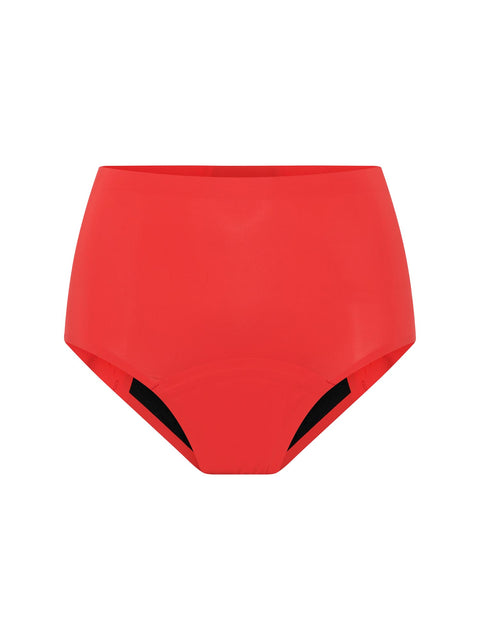 Recycled Seamfree Full Brief Heavy-Overnight Waratah Red |ModelName: Beatrice 16/XL