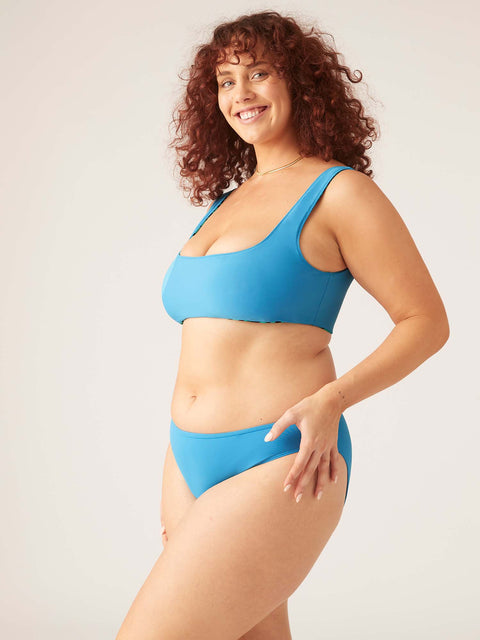 Swimwear Recycled Bikini Brief Light-Moderate Oasis Blue |ModelName: Maddy 16/XL