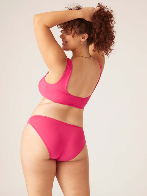 Swimwear Recycled Bikini Brief Light-Moderate Panther Pink |ModelName: Maddy 16/XL