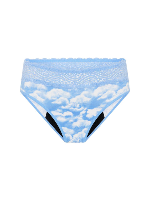 Sensual Hi Waist Bikini Heavy-Overnight Coastal Blue |ModelName: Beatrice 16/XL