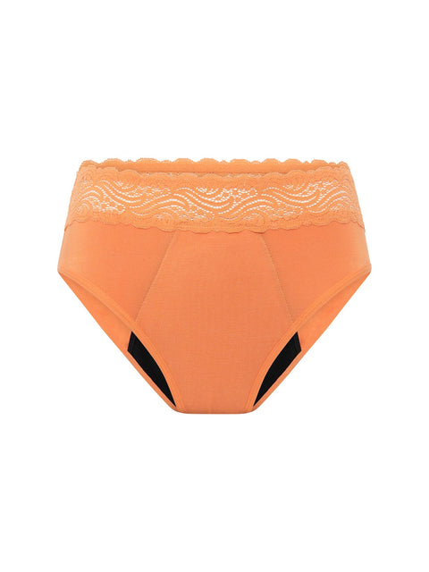 Sensual Hi-Waist Bikini Maxi Citrus Orange |ModelName: Pauline 10/S