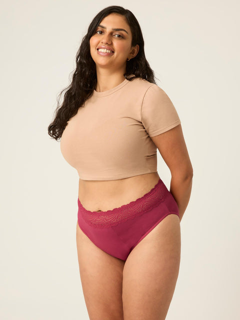 Sensual Hi-Waist Bikini Maxi Garnet|ModelName: Mays 16/XL