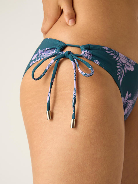 Modibodi Swimwear Tie Side Bikini Brief Midnight Tropic Print |ModelName: Crystal 8/XS