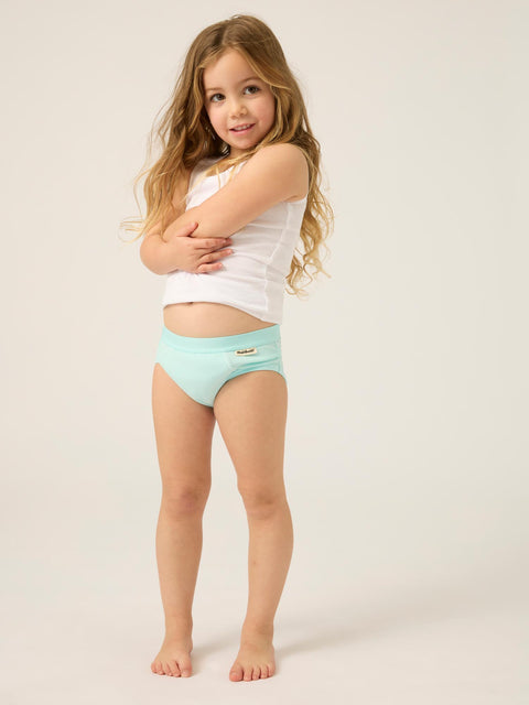 Modibodi Reusable Toddler Daytime Maxi Training Pant 2 Pack Topaz Blue |ModelName: Leona 3-4 YRS