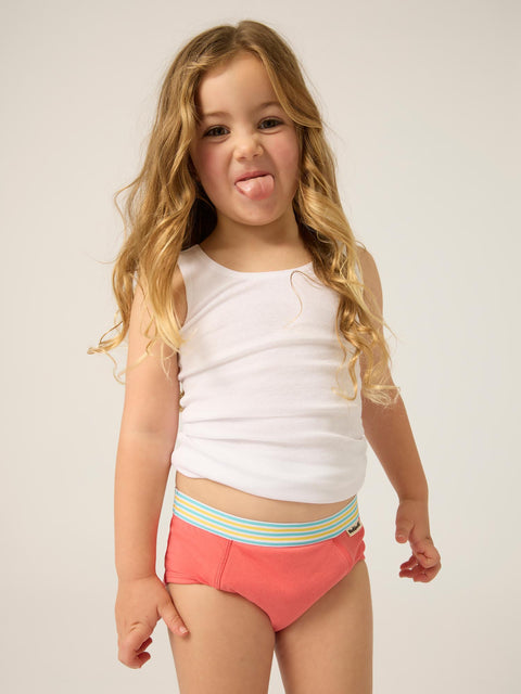 Modibodi Reusable Toddler Daytime Maxi Training Pant 2 Pack Washed Red |ModelName: Leona 3-4 YRS