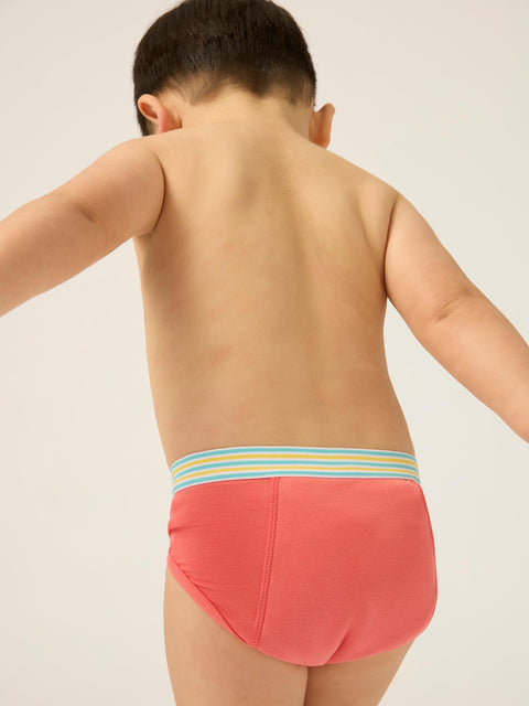 Modibodi Reusable Toddler Daytime Maxi Training Pant 2 Pack Washed Red |ModelName: Liam 2-3 YRS