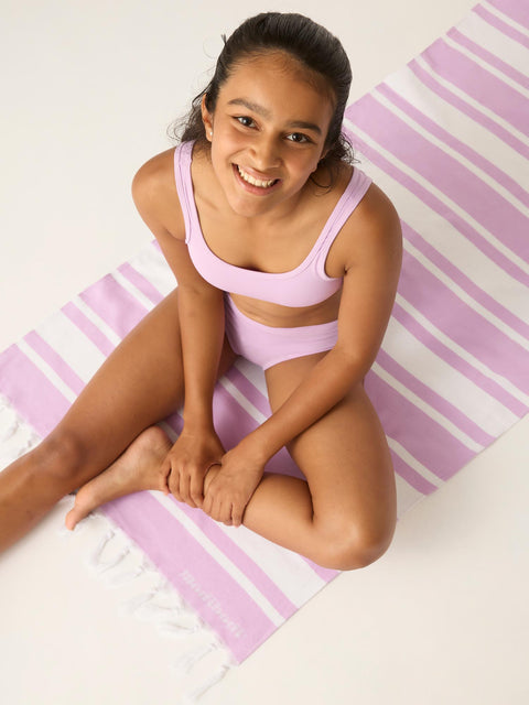 Teen Organic Cotton Beach Towel Lilac|ModelName:Towel