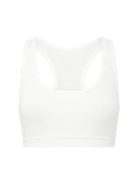 Teen Racerback Crop 2 Pack White & Pink |ModelName: Maria Youth 14-16