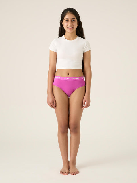 Modibodi Teen Hipster Bikini Everyday Bundle Pack Starlight Multi|ModelName:Melisa Y14-16